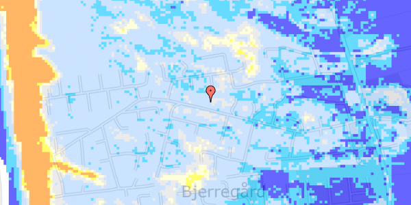 Ekstrem regn på Bjerregårdsvej 182