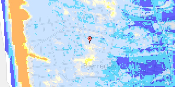 Ekstrem regn på Bjerregårdsvej 197