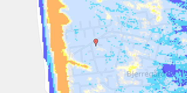 Ekstrem regn på Bjerregårdsvej 289