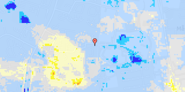 Ekstrem regn på Anna Anchers Vej 184