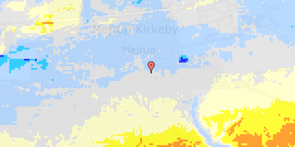 Ekstrem regn på Hr. Knuds Vej 10