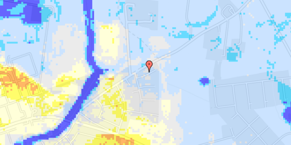 Ekstrem regn på Kongehøjen 1C