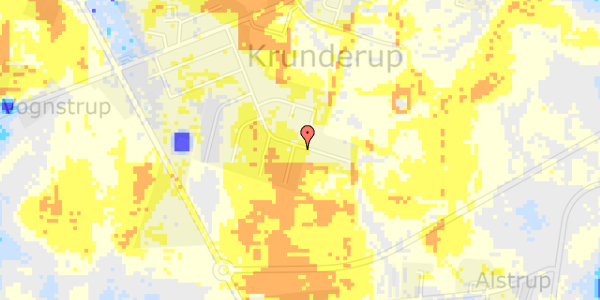 Ekstrem regn på Krunderupparken 124