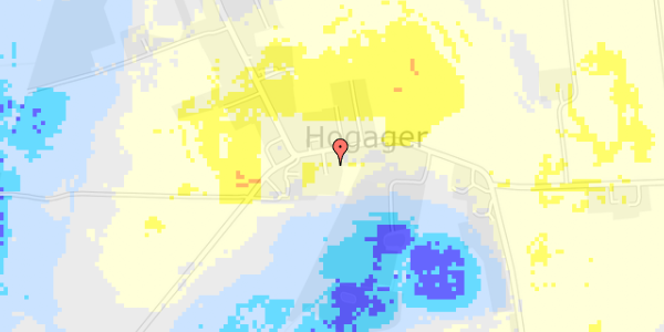 Ekstrem regn på Langgade 90A