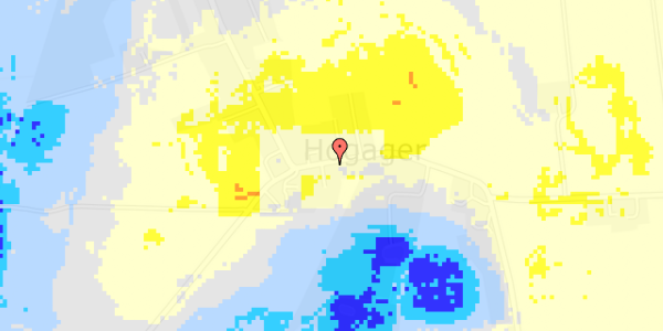 Ekstrem regn på Langgade 92