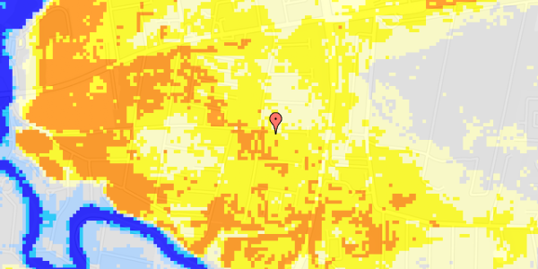 Ekstrem regn på Poppel Alle 107