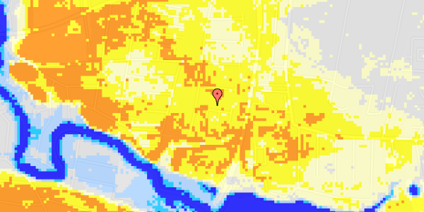 Ekstrem regn på Poppel Alle 147