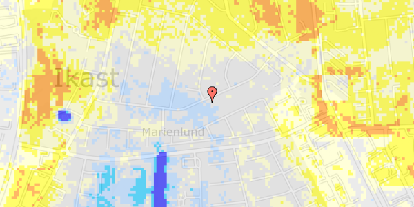 Ekstrem regn på Jørgen Kroghs Vej 42