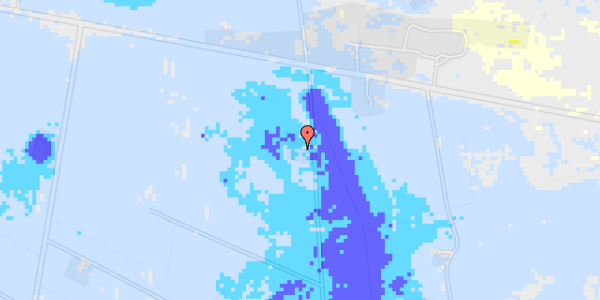 Ekstrem regn på Bækmarksbrovej 85B