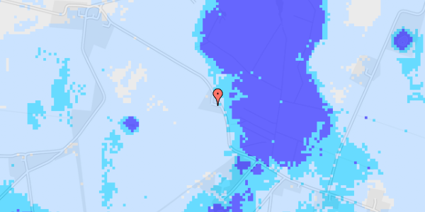 Ekstrem regn på Bøvling Fjordvej 8