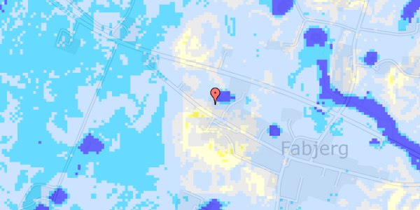 Ekstrem regn på Fabjergstad 23