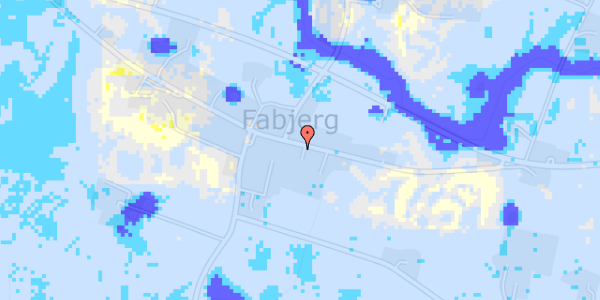 Ekstrem regn på Fabjergstad 66