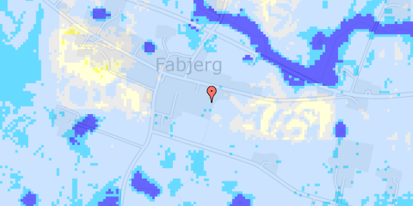 Ekstrem regn på Fabjergstad 70B