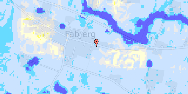 Ekstrem regn på Fabjergstad 72