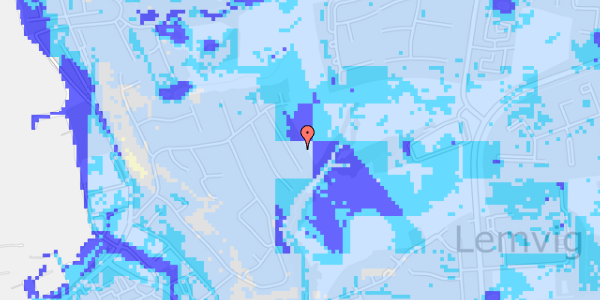 Ekstrem regn på Nørrebjerg 65