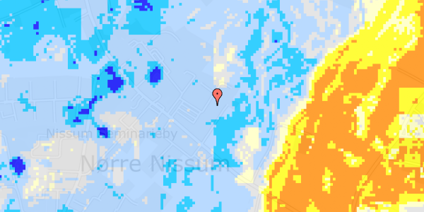 Ekstrem regn på Østerled 6