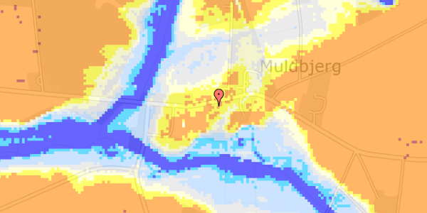 Ekstrem regn på Muldbjerg Byvej 14