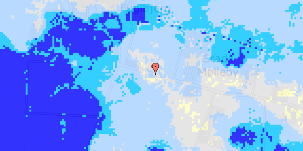 Ekstrem regn på Møllebyvej 2