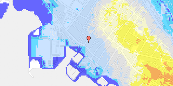 Ekstrem regn på V Strandgade 31, 1. th