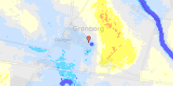 Ekstrem regn på Grønborgvej 4