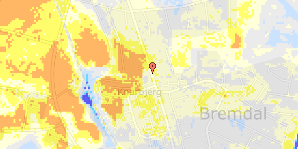 Ekstrem regn på Fjordvejen 23