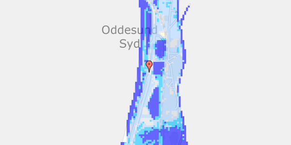 Ekstrem regn på Oddesundvej 61