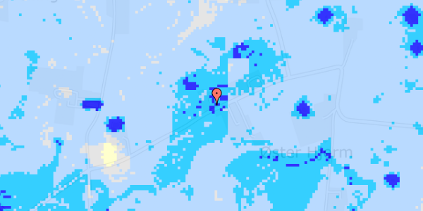 Ekstrem regn på Øster Hjermvej 17