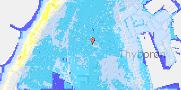 Ekstrem regn på Anholtvej 16A