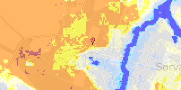 Ekstrem regn på Langgade 48, 1. 