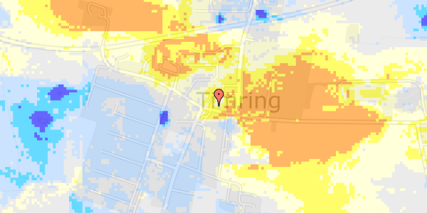 Ekstrem regn på Møltrupvej 37