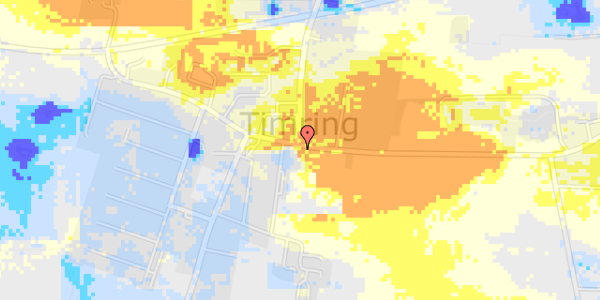 Ekstrem regn på Møltrupvej 44