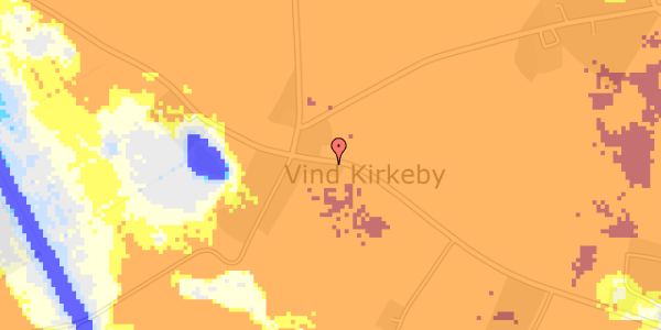 Ekstrem regn på Vind Kirkevej 25