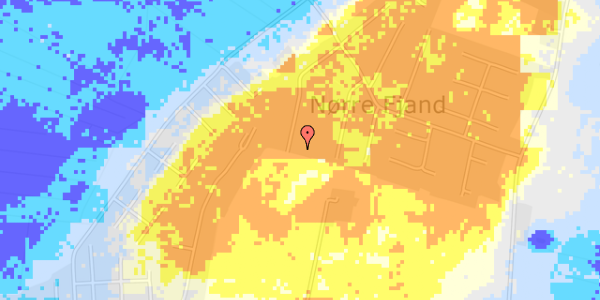 Ekstrem regn på Helmklit 353