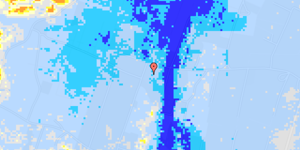 Ekstrem regn på Svollingvej 87