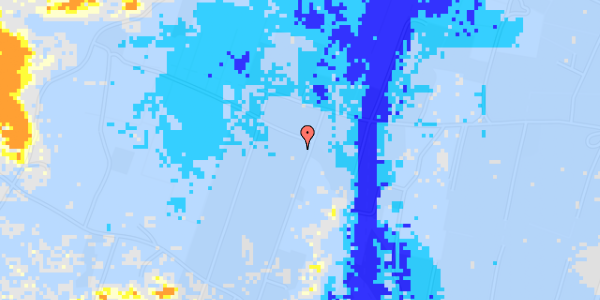 Ekstrem regn på Svollingvej 95