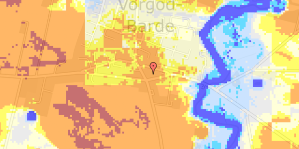 Ekstrem regn på Aadalsvej 2