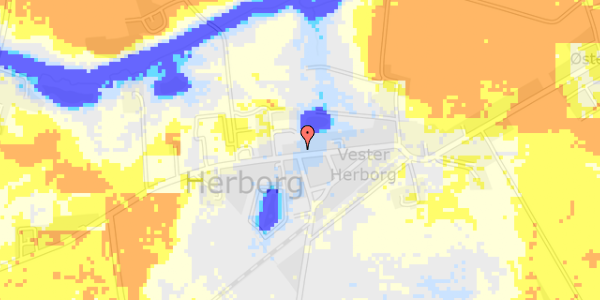 Ekstrem regn på Finderupvej 18