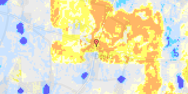 Ekstrem regn på Djeldvej 38