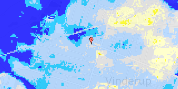 Ekstrem regn på Tværgade 1