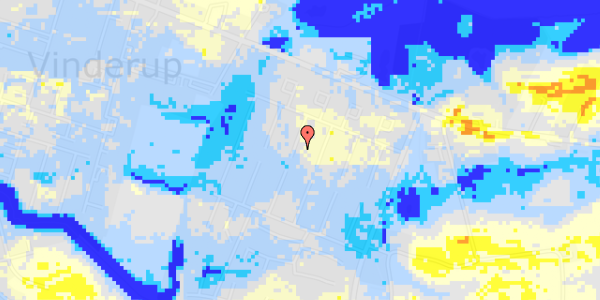 Ekstrem regn på Vindelevgård 67