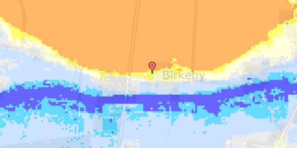 Ekstrem regn på Birkebyvej 6, st. th