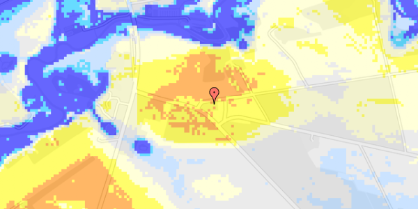 Ekstrem regn på Hesselvigvej 2