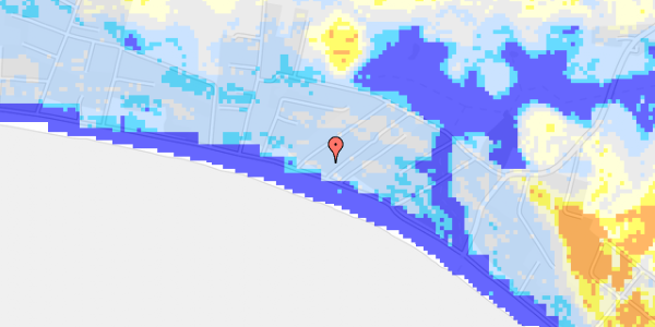 Ekstrem regn på Begtrupvig Strandvej 57