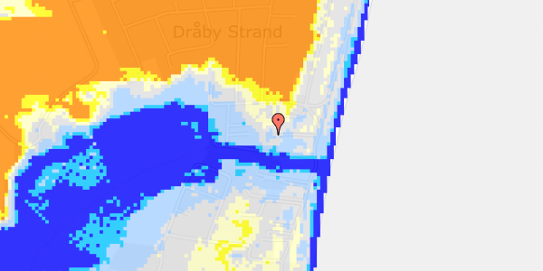 Ekstrem regn på Dråby Strandvej 44