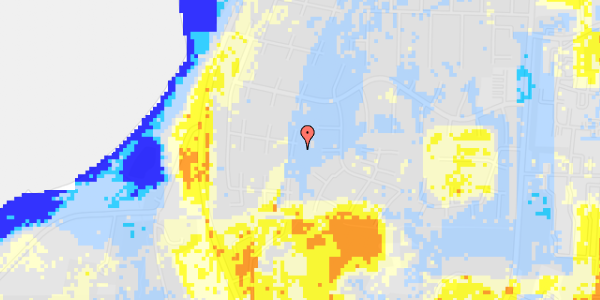 Ekstrem regn på Jens Baggesens Vej 24