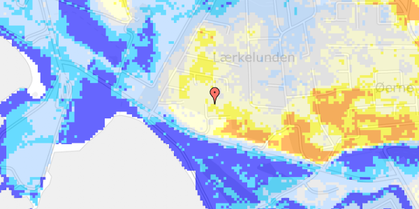 Ekstrem regn på Kløverskrænten 13