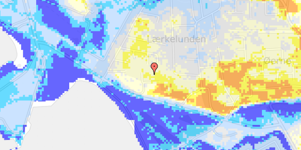 Ekstrem regn på Kløverskrænten 15