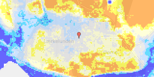 Ekstrem regn på Lærkelundsvej 19