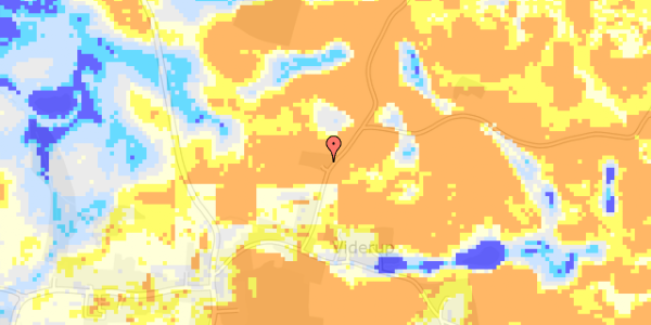 Ekstrem regn på Mols Bjerge Vej 20