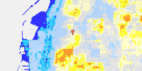 Ekstrem regn på Overgade 46